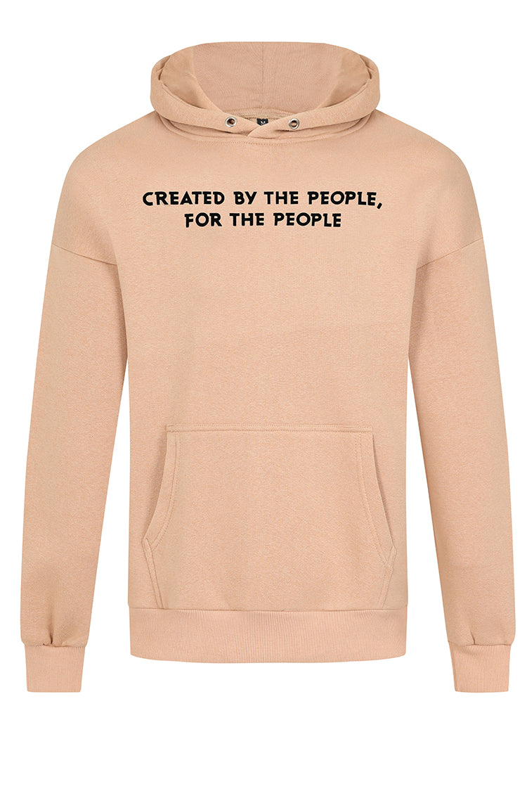 Created By The People Beige Hoodie